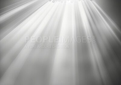 Abstract, bright and ray of light for effect, illumination or texture for creative or art deco design. Background flash, beam and wallpaper with brilliant white shine for glow, power or sparkle
