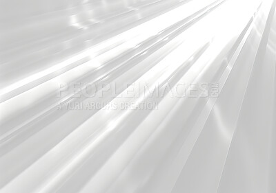 Beam, bright and ray of light for effect, illumination or texture for creative or art deco design. Abstract, background flash and wallpaper with brilliant white shine for glow, power or sparkle