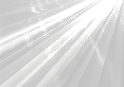 Buy stock photo Beam, bright and ray of light for effect, illumination or texture for creative or art deco design. Abstract, background flash and wallpaper with brilliant white shine for glow, power or sparkle 