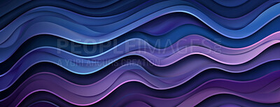 Buy stock photo Wallpaper, wave and design with abstract background for banner with lines, colorful texture and trippy illustration. Creative poster, flow pattern and art drawing with artistic ripple and swirl