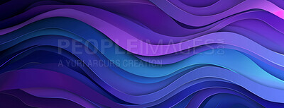 Buy stock photo Wallpaper, wave and design with art background for banner with lines, colorful texture and trippy illustration. Creative poster, flow pattern and abstract drawing with artistic ripple and swirl