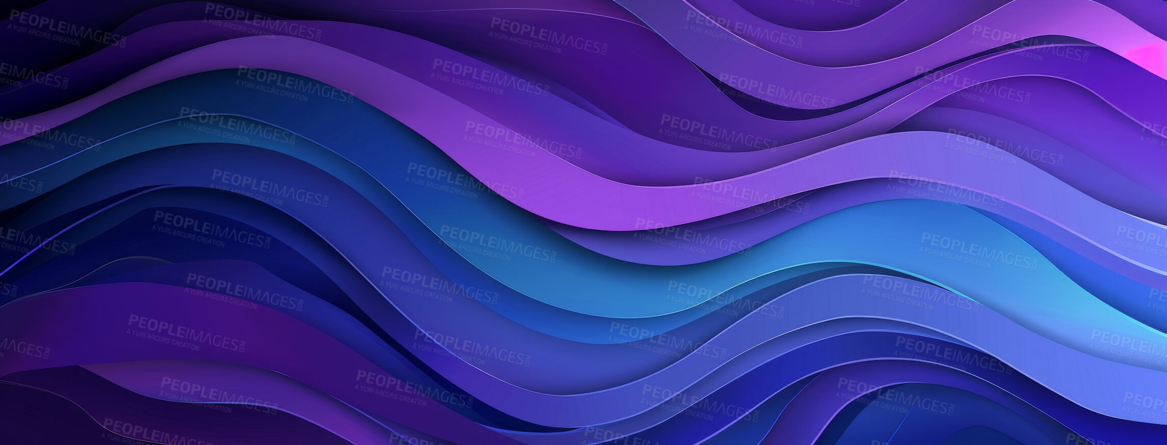 Buy stock photo Wallpaper, wave and design with art background for banner with lines, colorful texture and trippy illustration. Creative poster, flow pattern and abstract drawing with artistic ripple and swirl