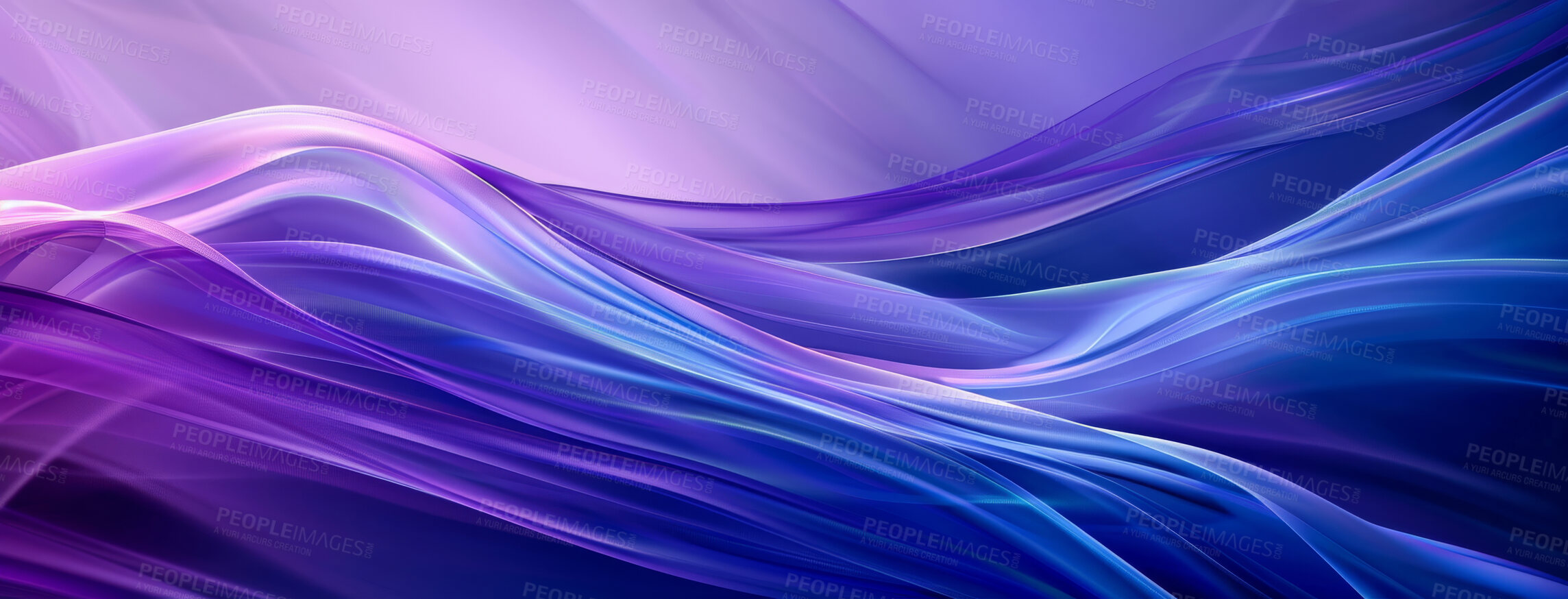 Buy stock photo Wallpaper, abstract and banner of wave, design and art of illustration, future and graphic of background. Creative, digital and tech of neon, render and vibration of pattern and lines of flow of form