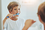 Brushing your teeth is an important routine