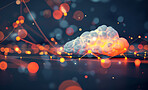 Cloud computing, data and transfer for network connection or platform for storage, server and cybersecurity or backup. Information technology, system and iot for download or protection and software.