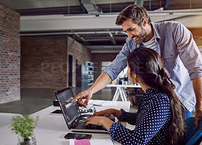 Buy stock photo Cropped shot of a creative businessperson working in the office