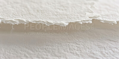Buy stock photo Background, paper and texture of structure closeup for art, cotton craftsmanship or recycling. Abstract, fibre and product with retro or vintage manufacturing for net zero conservation of environment