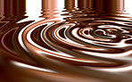 Waves, brown and design with water drop pattern with mockup for 3d, digital and texture. Environment, reflection and futuristic with liquid in background for abstract, sustainability and art deco