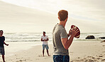 Winding up for the perfect toss