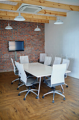 Buy stock photo Shot of an empty office