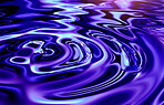 Waves, ripple and blue with water pattern with mockup for 3d, digital and texture. Environment, reflection and futuristic with liquid in background for abstract, sustainability and art deco