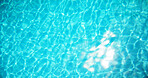 Swimming pool, water and above with sunshine, vacation and recreation facility. Empty, blue and aqua with liquid, summer holiday and sparkle with resort, outdoor and weekend break with hospitality