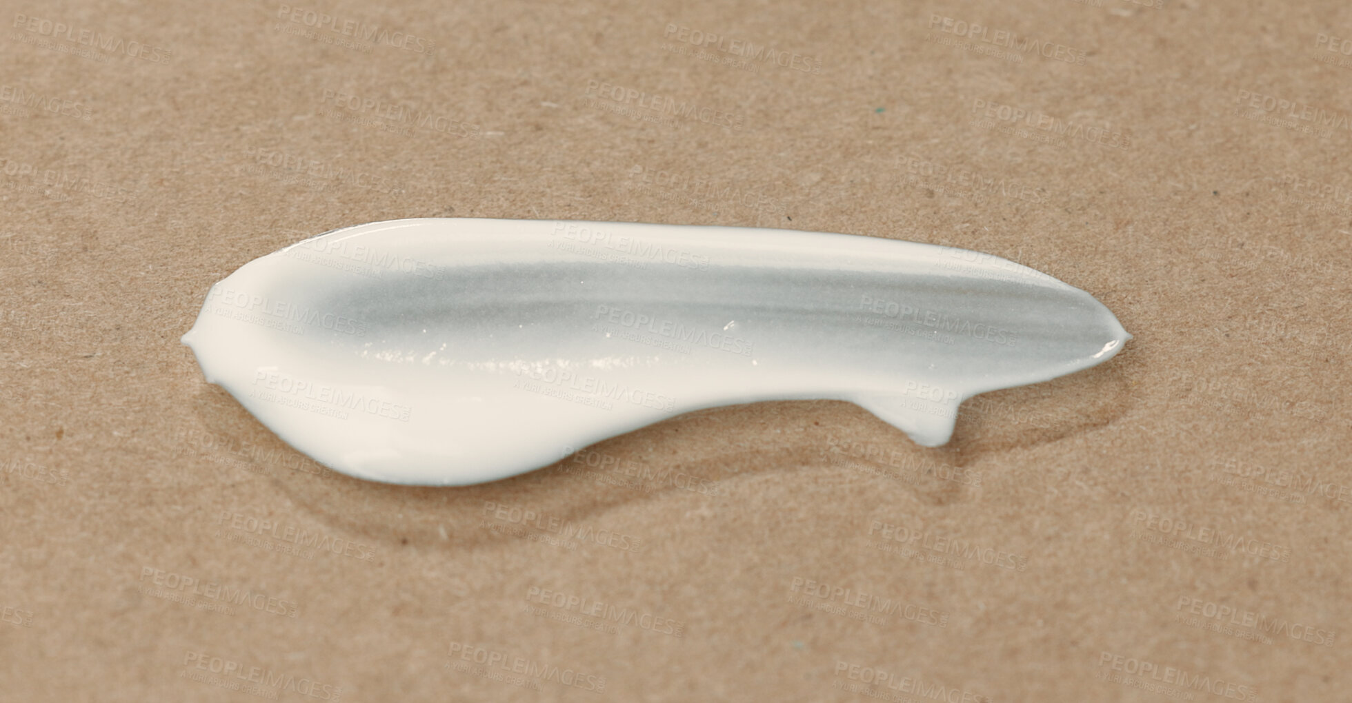 Buy stock photo Skincare, beauty and lotion on background for moisturizing, hydration or cream for treatment. Dermatology, cosmetic and facial routine with spf, creme or sunscreen for wellness on studio space