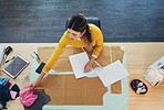 The desk of a designer