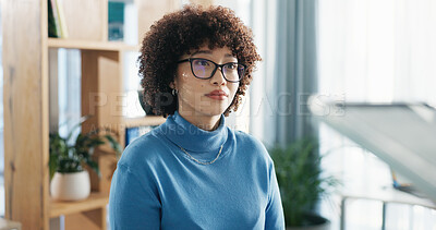 Buy stock photo Consultation, healthcare and woman in clinic office with tablet for medical insurance information. Checkup, digital technology and female patient listening to diagnosis, treatment or surgery plan.