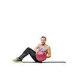 Toning his upper body