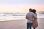 The sunset seems closer at the beach