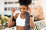 Music helps her focus