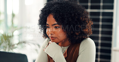 Buy stock photo Online reading, solar panels and woman with laptop, internet and research for sustainability. Person, pc and employee with photovoltaic grid, energy stats and feedback for ecology report and email