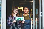 Pop in. We're open