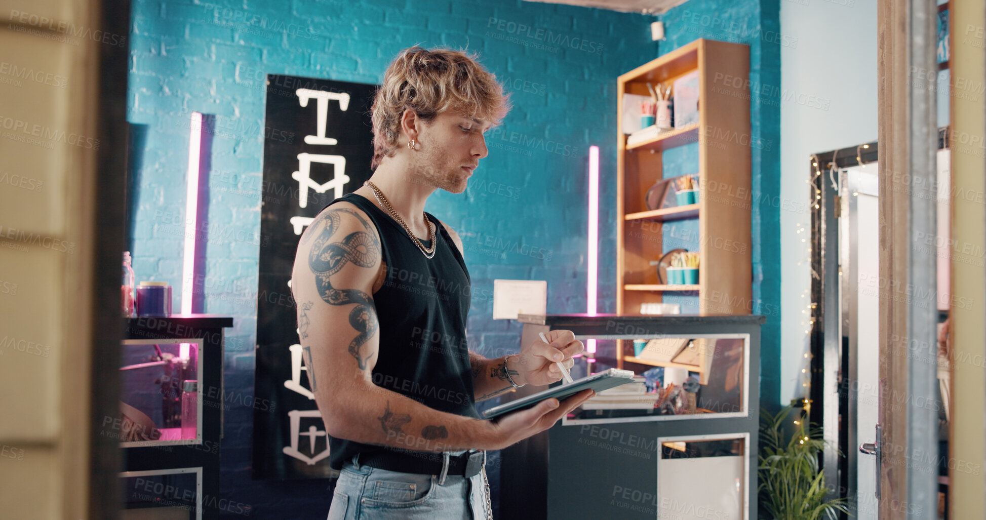 Buy stock photo Small business, partnership and portrait of men at creative startup with growth, confidence and opportunity for entrepreneur. Modern office, friends or design team with pride, arms crossed and career