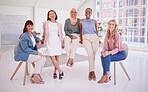 Business women, team and diversity, corporate portrait in office, happy with teamwork in female led company in city. Business people, collaboration and woman workforce, staff together and partnership