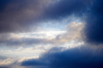 Nature, sky and clouds in environment for weather, climate or conservation. Outdoor, fresh air and cloudscape for sustainability, meteorology forecast or atmosphere for wind or ozone in stratosphere