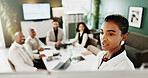 Business woman, presentation and speaker for proposal, planning or project management in office. Collaboration, team or brainstorming with whiteboard for company event, agenda ideas or tasks schedule