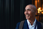 Portrait mixed race businessman smiling in city