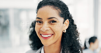 Buy stock photo Business, woman and lawyer with smile in office for career pride, about us and legal advice. Portrait, female person and attorney with confidence, positive attitude and consultant for corporate law