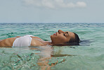 Beautiful woman swimming underwater on paradise beach freedom wellbeing lifestyle summer vacation wanderlust mindfulness