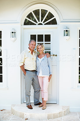 Buy stock photo Shot of a senior couple enjoying the day together
