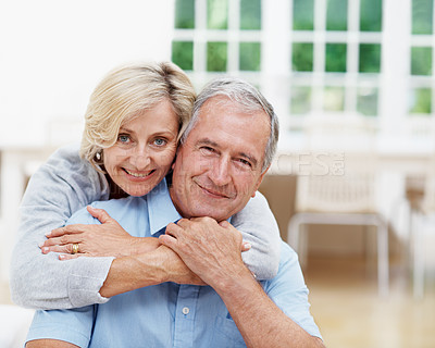 Buy stock photo Shot of a senior couple enjoying the day together