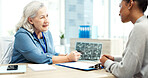 Doctor, ultrasound and pregnant woman in hospital, talking and fertility report for ivf progress. Gynecology, pregnancy news or people in office, scan for growth and family planning with support