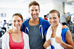 Best friends at the gym