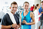 Gym buddies keep each other motivated