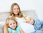 Safe and secure with their mother