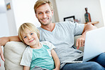 Spending a day with dad at home