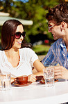 Romantic coffee date
