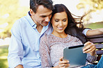 Looking through their digital photo album