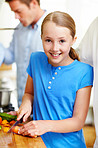 Helping in the kitchen