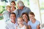 Laughing and loving family
