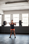 Enjoying her strength
