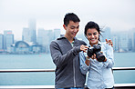 It's the perfect shot of the skyline!