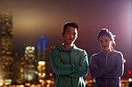 The city streets are our running trail
