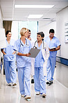 Going over their tasks for the shift