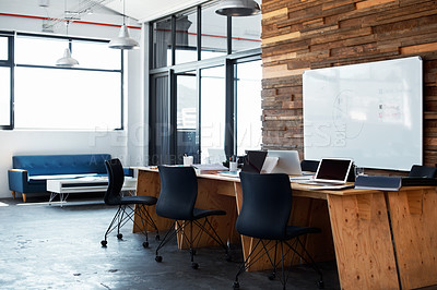 Buy stock photo Shot of an empty office