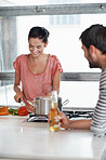 Admiring the cook