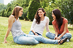 Chatting and relaxing outdoors