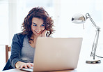Browsing her favourite social network